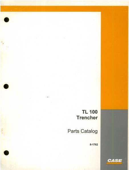 Case Tl100 Trencher Manual